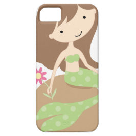 Funda Para iPhone 11 Sirena verde linda del KRW