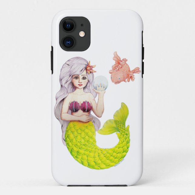 Funda De Case-Mate Para iPhone Sirena y amiga (Reverso)