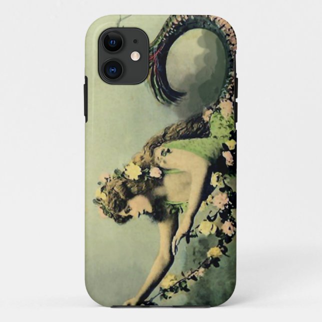 Funda De Case-Mate Para iPhone Sirena y rosas (Reverso)