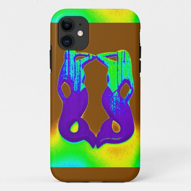 Funda De Case-Mate Para iPhone sirenas moradas (Reverso)