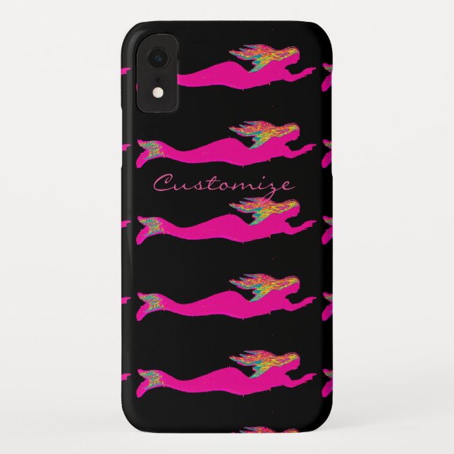 Funda De Case-Mate Para iPhone Sirenas rosas de baño Thunder_Cove (Reverso)