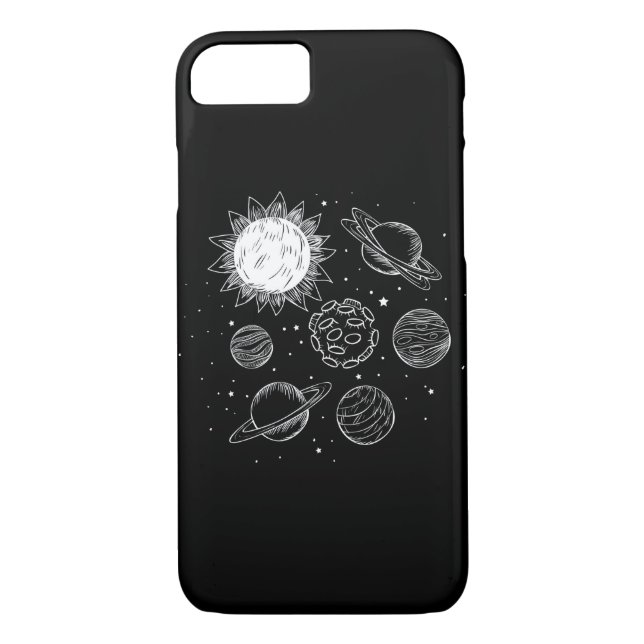 Funda De Case-Mate Para iPhone Sistema solar (Reverso)