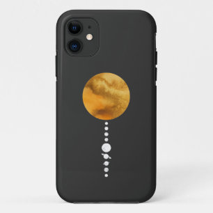 Funda Para iPhone 11 Sistema solar mínimo