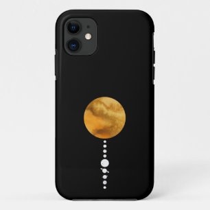Funda Para iPhone 11 Sistema solar mínimo