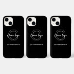 Funda Para iPhone 14 De Case-Mate Sitio web del logotipo de personalizado Business W<br><div class="desc">Aumente la presencia de marca de su empresa con el estuche para teléfono negro del sitio web del logotipo blanco de la empresa Personalizado. Este estuche de teléfono personalizado combina perfectamente la practicidad y la estética profesional, convirtiéndolo en un accesorio esencial tanto para usted como para su equipo. El estuche...</div>