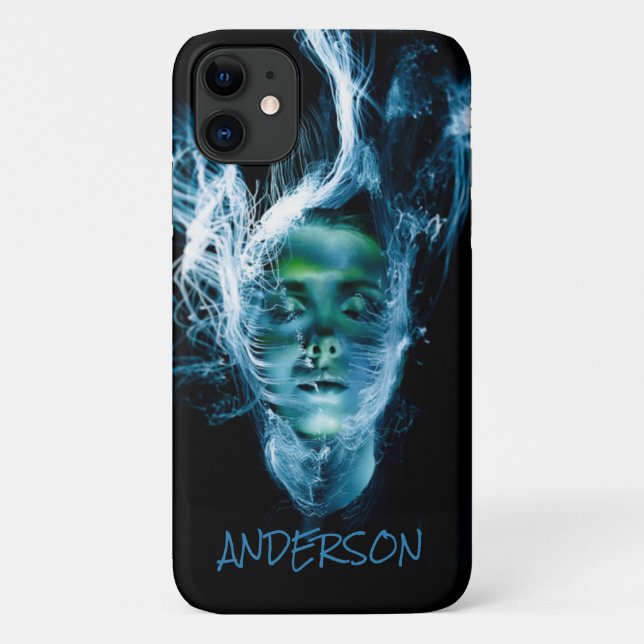 Funda De Case-Mate Para iPhone Skateboard Personalized Modern Black Guay lady (Reverso)