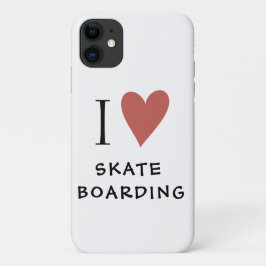 Funda Para iPhone 11 Skateboarding Red Heart Funda-Estuche para iPhone