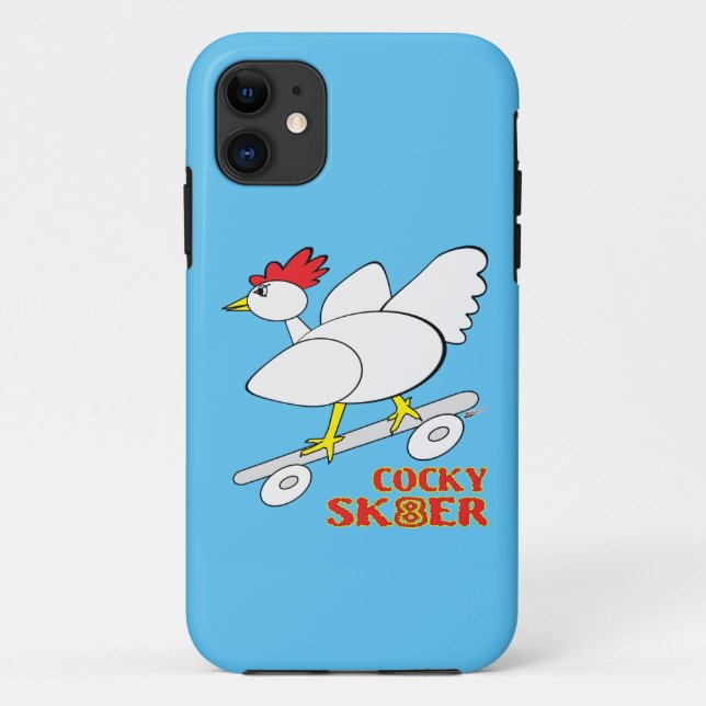 Funda De Case-Mate Para iPhone Skater Cocky (Reverso)
