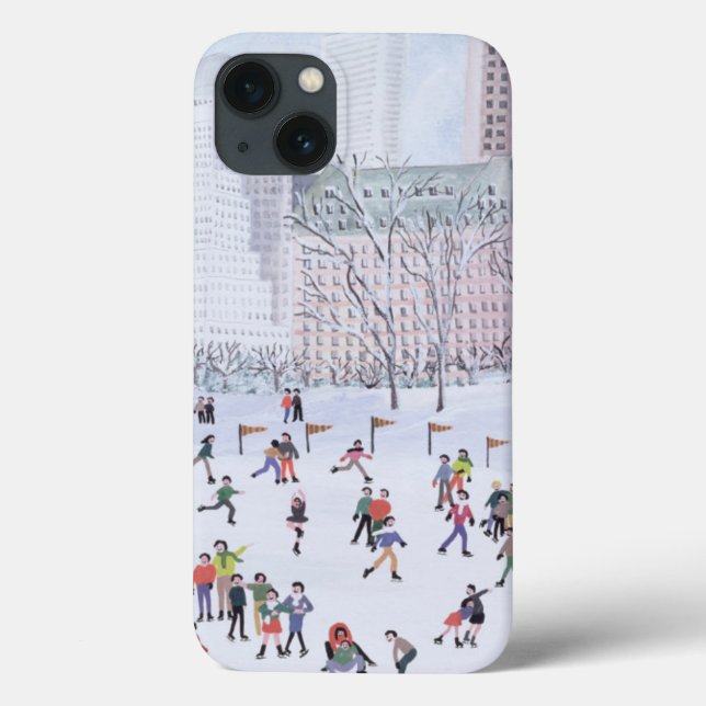 Funda De Case-Mate Para iPhone Skating Rink Central Park Nueva York 1994 (Reverso)