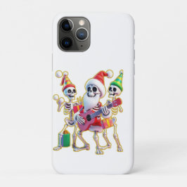 Funda Para iPhone 11 Pro **Skeleton 3D Christm Santa Party – Funnyas Skelet