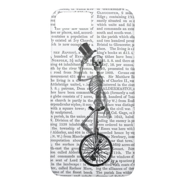 Funda De Case-Mate Para iPhone Skeleton en uniciclo (Reverso)