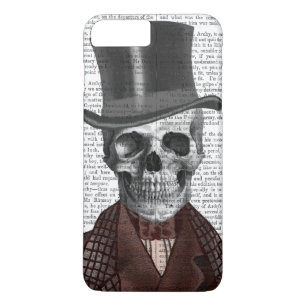 Funda Para iPhone 8 Plus/7 Plus Skeleton Gentleman y sombrero superior