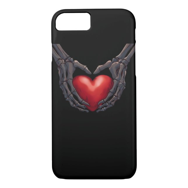 Funda De Case-Mate Para iPhone Skeleton Hand Heart (Reverso)
