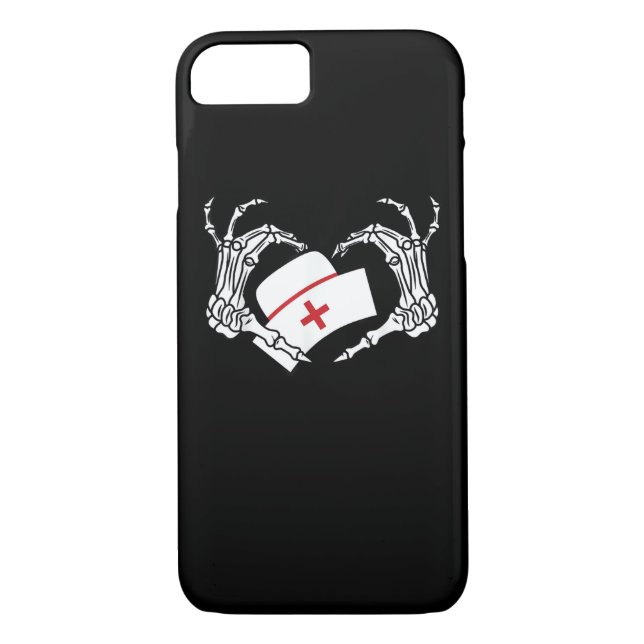 Funda De Case-Mate Para iPhone Skeleton Hand Heart Lazy Diy Halloween Costume Nur (Reverso)