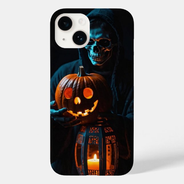 Funda De Case-Mate Para iPhone Skeleton Hand Lantern (Reverso )