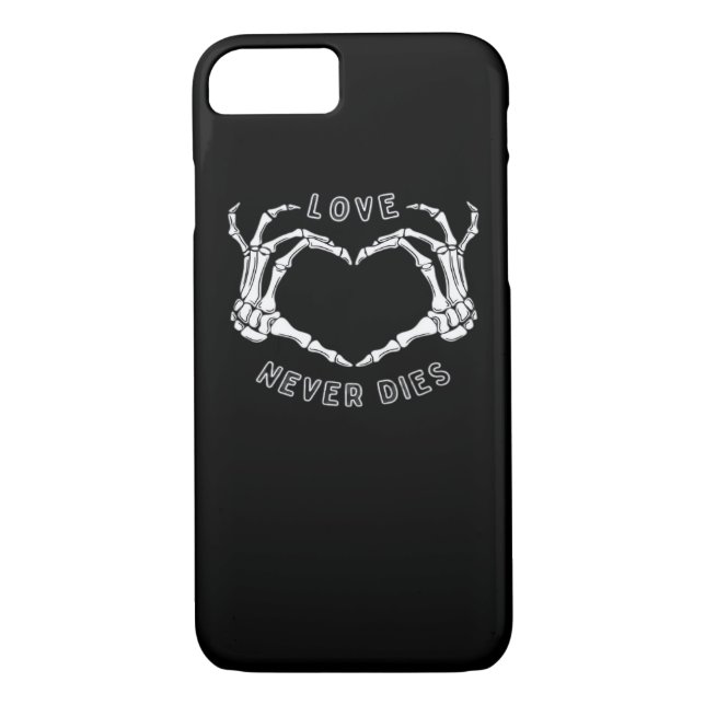 Funda De Case-Mate Para iPhone Skeleton Heart Hands Funny y Classic (Reverso)