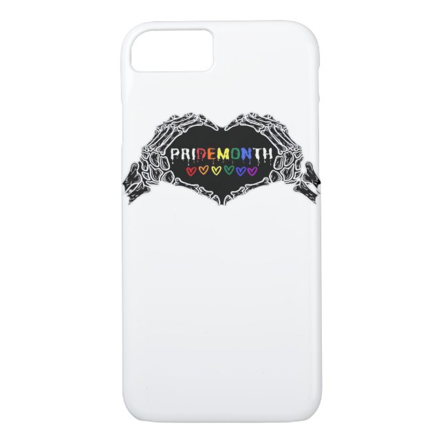 Funda De Case-Mate Para iPhone Skeleton Heart Hands LGBTQIA (Reverso)