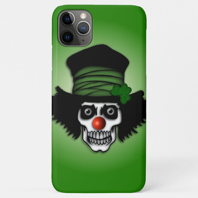 Funda De Case-Mate Para iPhone Skeleton Irlandés Clown Green (Reverso)