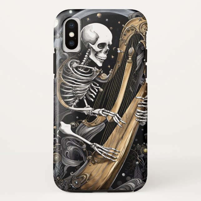 Funda De Case-Mate Para iPhone Skeleton y Harp I (Reverso)
