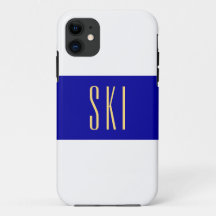 SKI Elegante Deportivo Azul Real Blanco Moderno Ra