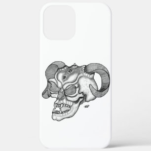 title_seo2 Skull Devil Head Black and White Design