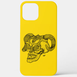 title_seo2 Skull Devil Head Black and Yellow Design