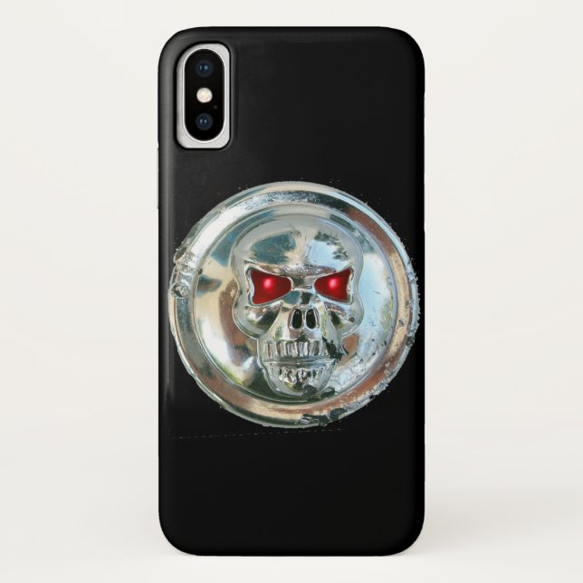 Funda De Case-Mate Para iPhone SKULL RIDERS MONOGRAM negro (Reverso)
