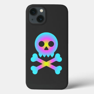 Funda Para iPhone 13 Skull y Crossbone
