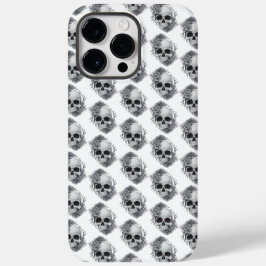 Funda Para iPhone 14 Pro Max De Case-Mate Skull y Rosas Sketch