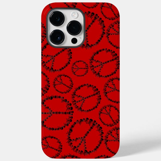 Funda De Case-Mate Para iPhone Skully Paz personalizable (Reverso )