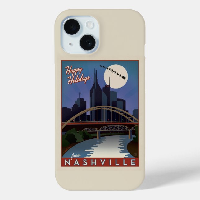 Funda De Case-Mate Para iPhone Skyline de Nashville (Reverso )