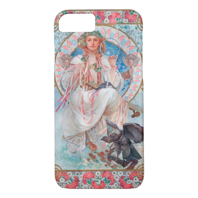 Funda De Case-Mate Para iPhone Slavia, Mucha (Reverso)