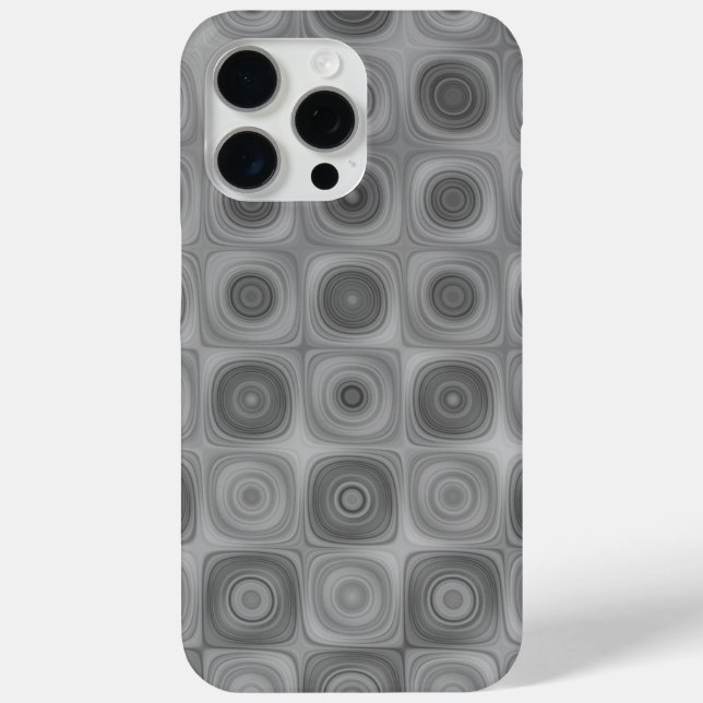 Funda De Case-Mate Para iPhone Sleek Gray Swirl (Reverso )
