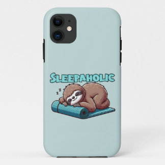 Funda Para iPhone 11 Sleepaholic - Lema Durmiente Sobre La Mata De Yoga