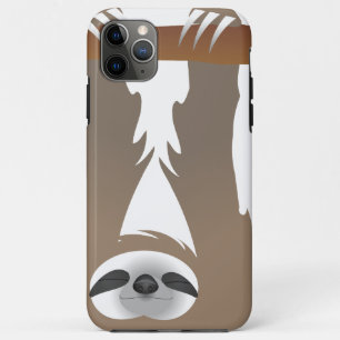 Funda Para iPhone 11 Pro Max Sleeping Hanging Brown Sloth