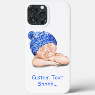 Funda Para iPhone 13 Pro Max Sleeping Happy Baby Funny iPhone Estuche Personali