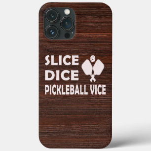Funda Para iPhone 13 Pro Max Slice dice Pickleball Vice Funciona jugador de Pic