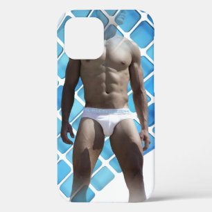 Funda Para iPhone 12 Pro SlipperyJoe hombre muscular seis empates abs macho
