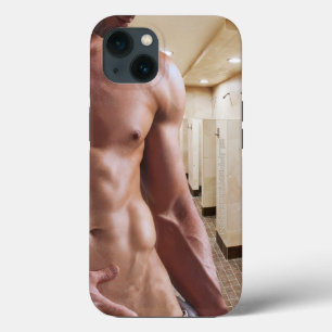 Funda Para iPhone 13 SlipperyJoe hombre muscular sin camisa 6pack abs f