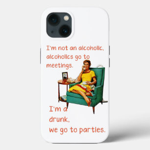 Funda Para iPhone 13 SlipperyJoe socializando fiesta bebiendo fiesta vi