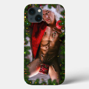 Funda Para iPhone 13 SlipperyJoe torso macho 6 paquete estomacal torso 