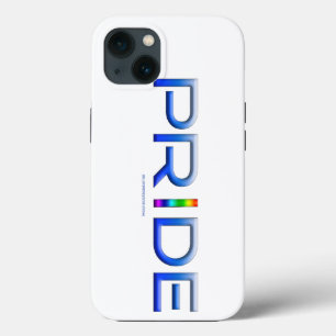 Funda Para iPhone 13 SlipperyJoe's Colorful Pride palabra bold metálico