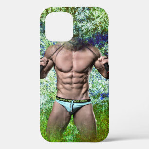 Funda Para iPhone 12 Pro SlipperyJoe's hombre adulto muy musculoso sin cami