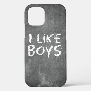 Funda Para iPhone 12 Pro SlipperyJoe's I Like Boys sucia Chalkboard escribi
