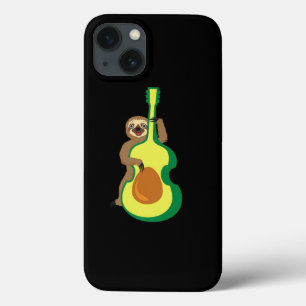 Funda Para iPhone 13 Slogan Jugando Cello Instrumento Musical Aguacate