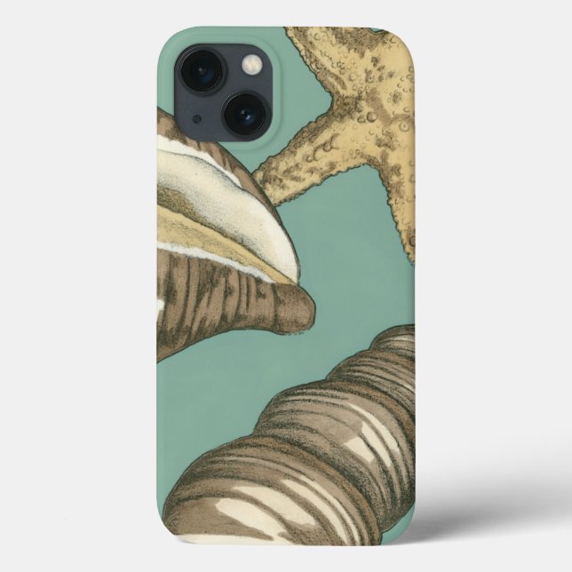 Funda De Case-Mate Para iPhone Small Shell Trio on Teal (Reverso)