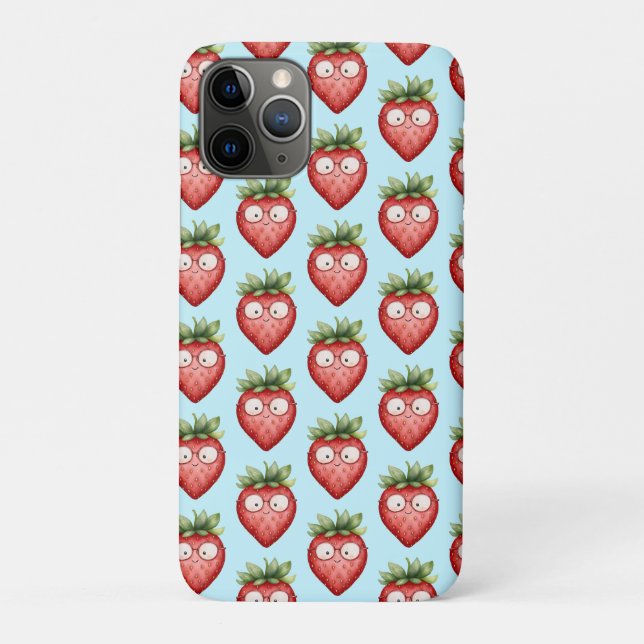 Funda De Case-Mate Para iPhone Smart Strawberry  (Reverso)