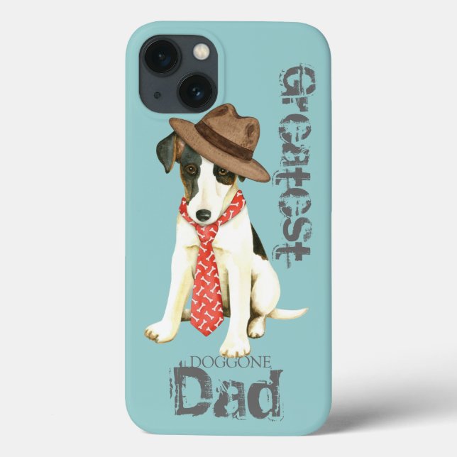 Funda De Case-Mate Para iPhone Smooth Fox Terrier Dad (Reverso)