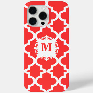 Funda Para iPhone 15 Pro Max Snapdragon Coral Marroquí Tile iPhone personalizad