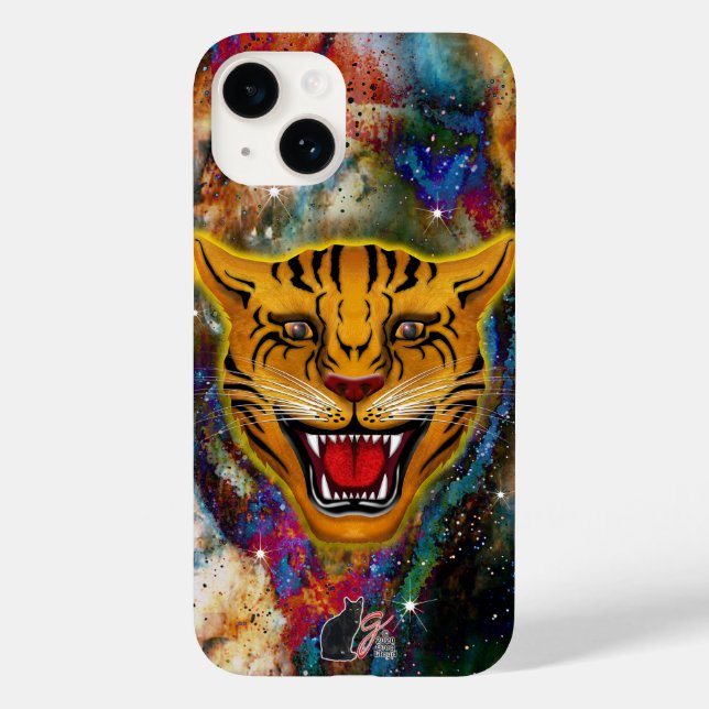 Funda De Case-Mate Para iPhone Snarling Tiger Nebula (Reverso )